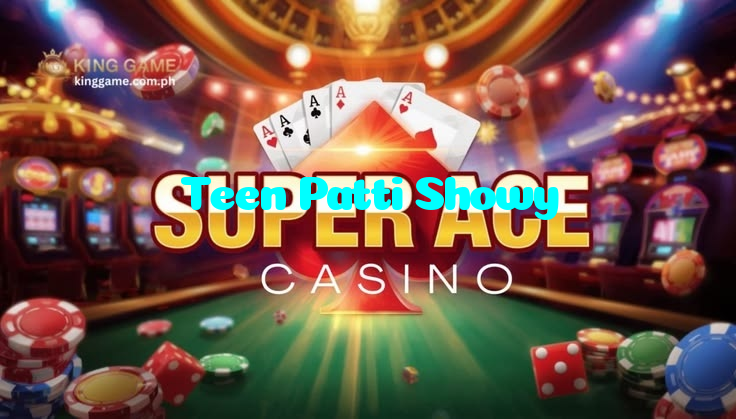 Teen Patti Showy casino presented on mobile device in Pakistan with slots and live games